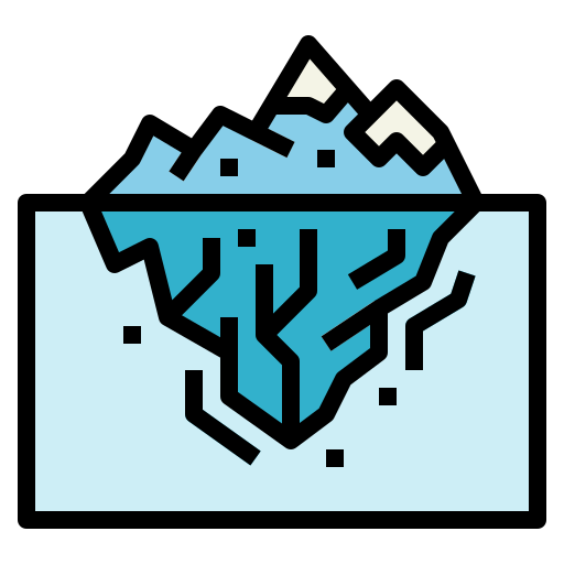iceberg Smalllikeart Lineal Color icono