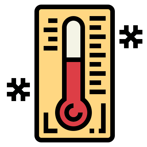 thermometer Smalllikeart Lineal Color icoon