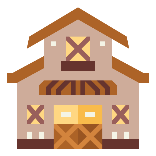 Barn Smalllikeart Flat icon