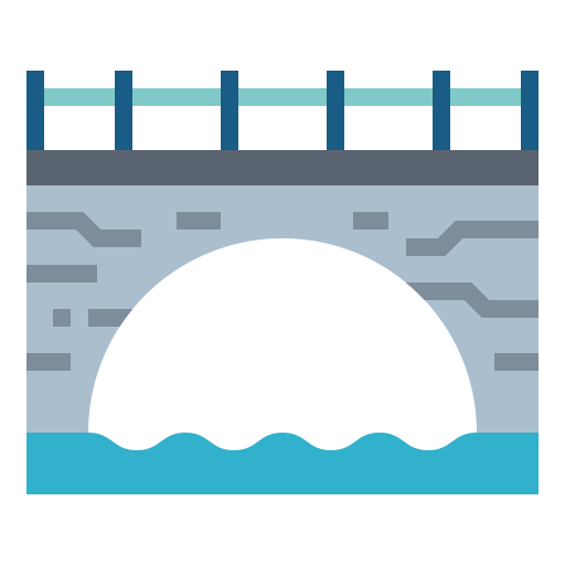 Bridge Smalllikeart Flat icon