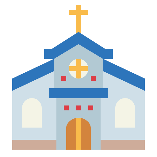 kerk Smalllikeart Flat icoon