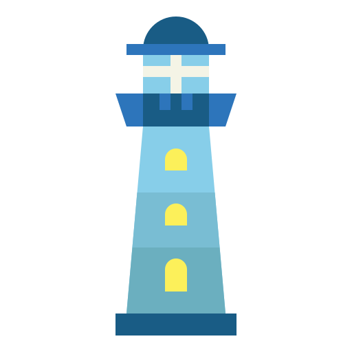 latarnia morska Smalllikeart Flat ikona