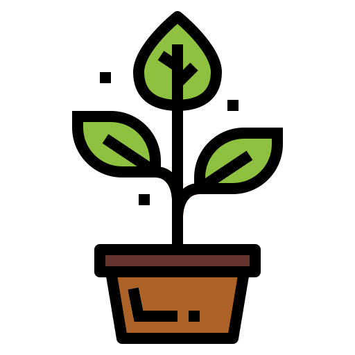 식물 Smalllikeart Lineal Color icon