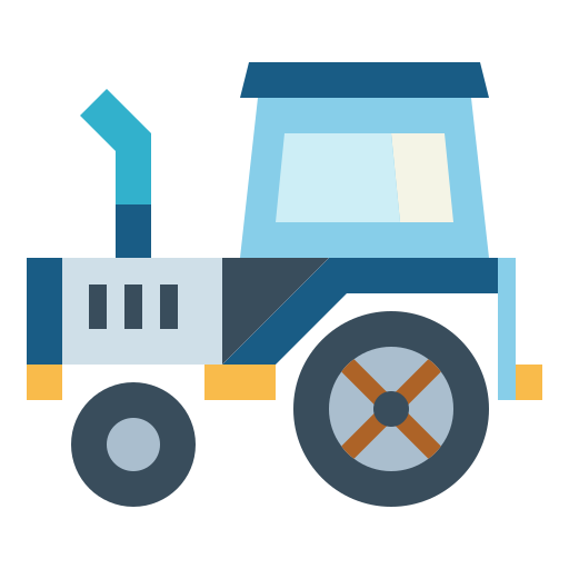 tractor Smalllikeart Flat icoon