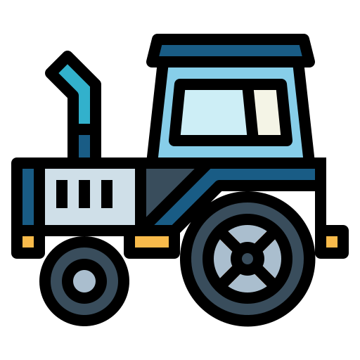 tractor Smalllikeart Lineal Color icono