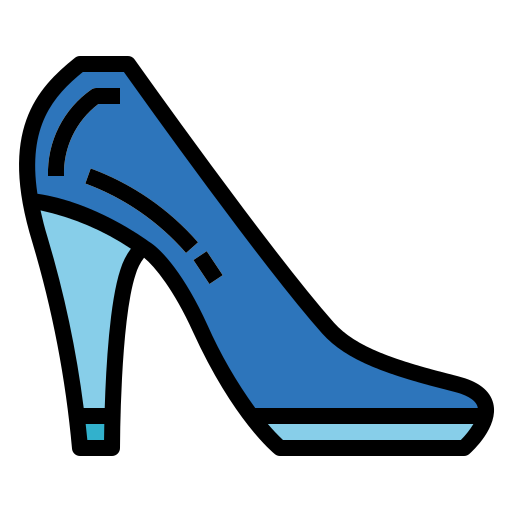 High heel Smalllikeart Lineal Color icon