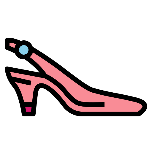 high heels Smalllikeart Lineal Color icon