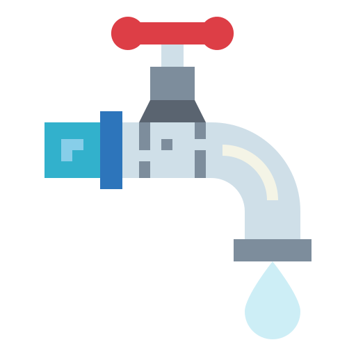 Faucet Smalllikeart Flat icon