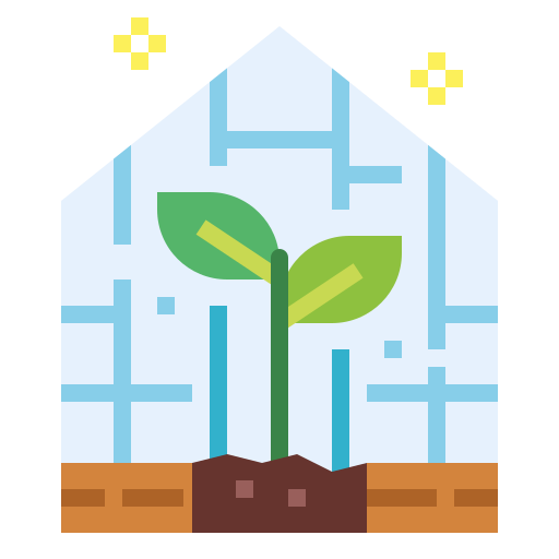 Greenhouse Smalllikeart Flat icon