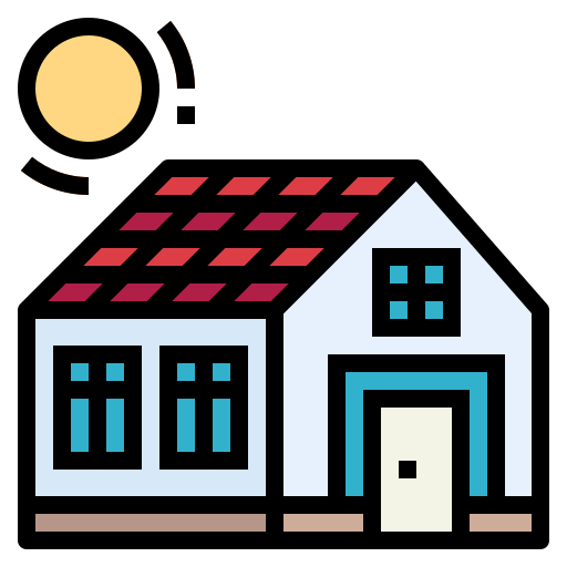 솔라 하우스 Smalllikeart Lineal Color icon