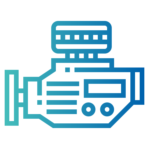 Car engine Smalllikeart Gradient icon