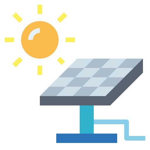 Panel solar Smalllikeart Flat icono