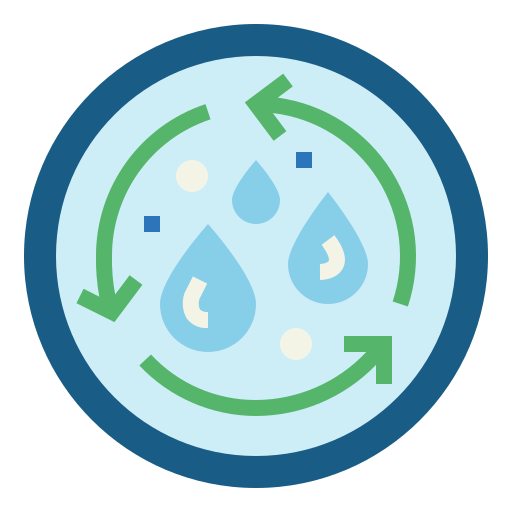 ciclo dell'acqua Smalllikeart Flat icona
