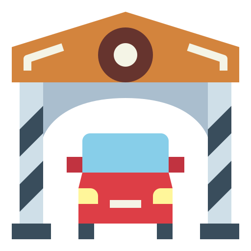 garage Smalllikeart Flat icon