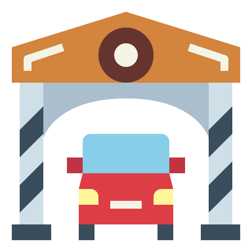 Garage Smalllikeart Flat icon