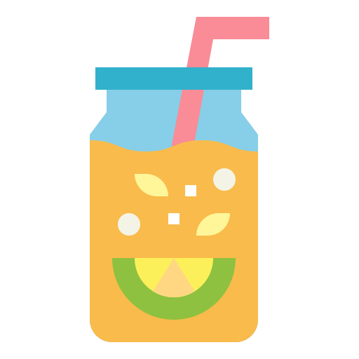 fruchtsaft Smalllikeart Flat icon