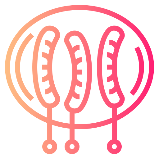 kiełbaski Smalllikeart Gradient ikona