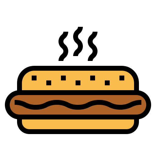 Hot dog Smalllikeart Lineal Color icon