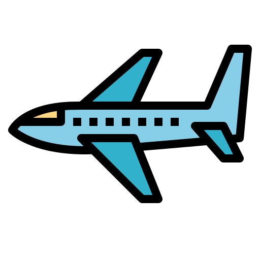 비행기 Smalllikeart Lineal Color icon