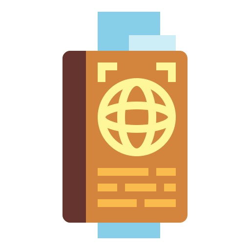 paszport Smalllikeart Flat ikona