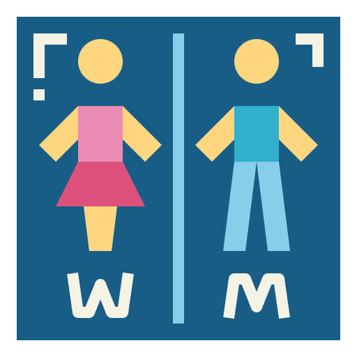 toilette Smalllikeart Flat icon