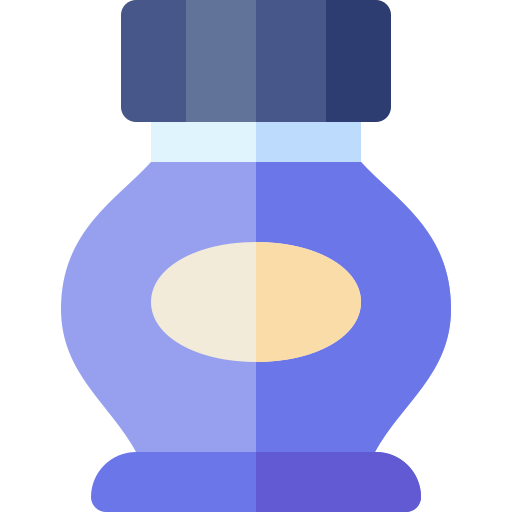 Ink bottle Basic Rounded Flat icon