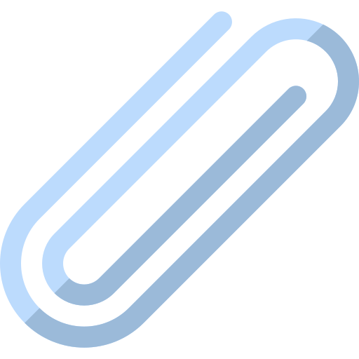 Clip de papel Basic Rounded Flat icono