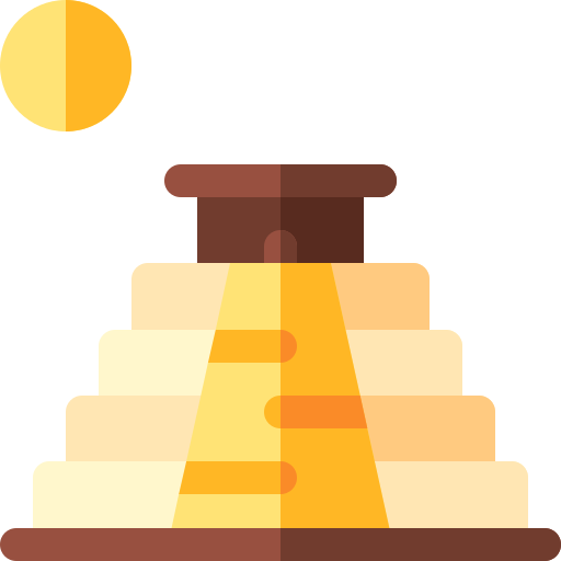 Пирамида майя Basic Rounded Flat иконка