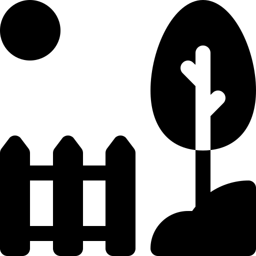 ogród Basic Rounded Filled ikona