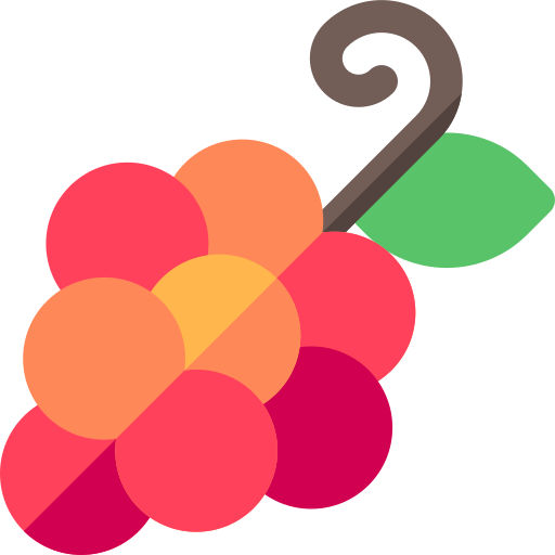 druiven Basic Rounded Flat icoon