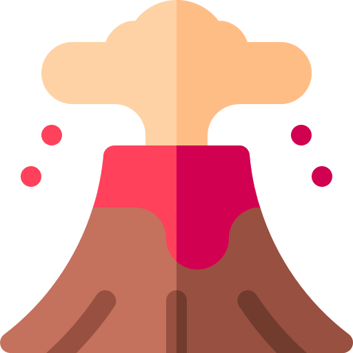 火山 Basic Rounded Flat icon