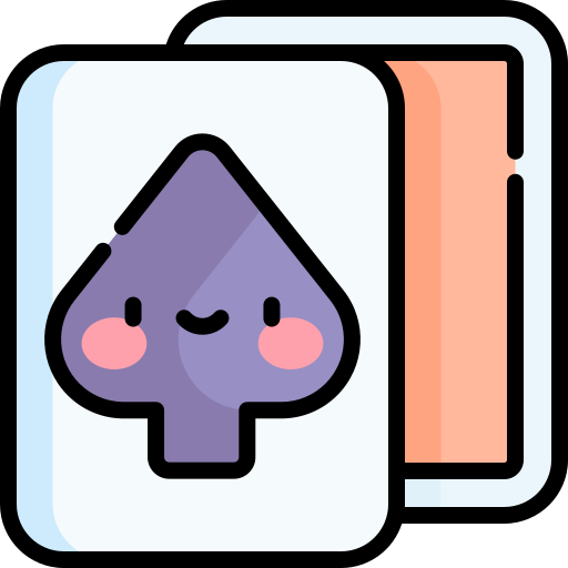 Покерные карты Kawaii Lineal color иконка