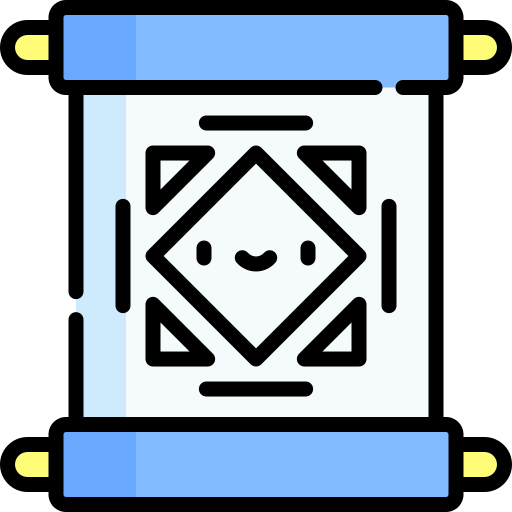 Scroll Kawaii Lineal color icon