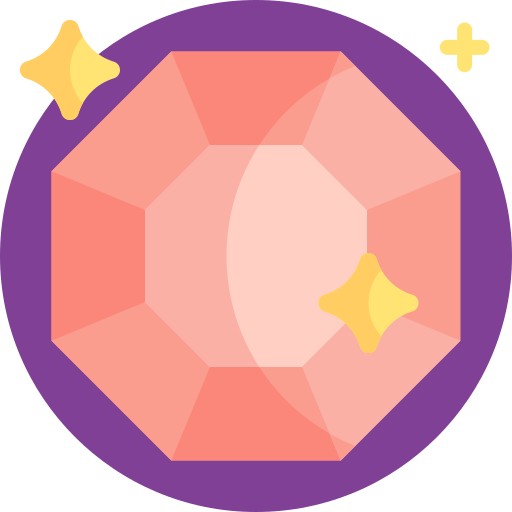 Gemstone Detailed Flat Circular Flat icon