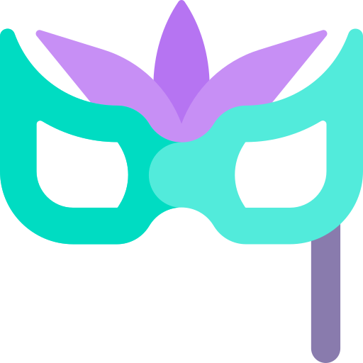 maska Kawaii Flat ikona