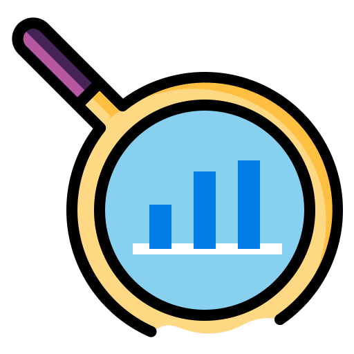 analytics Linepointicon Lineal color icon