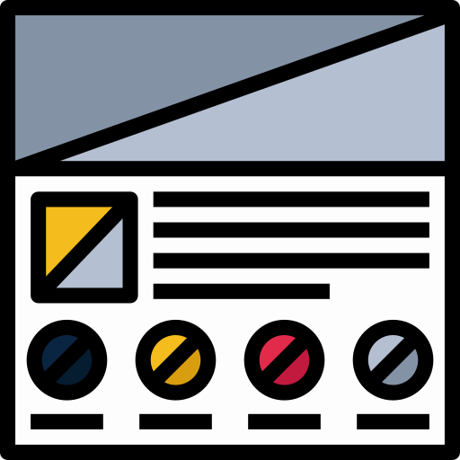 wireframe Dailypm Studio Linear color icon