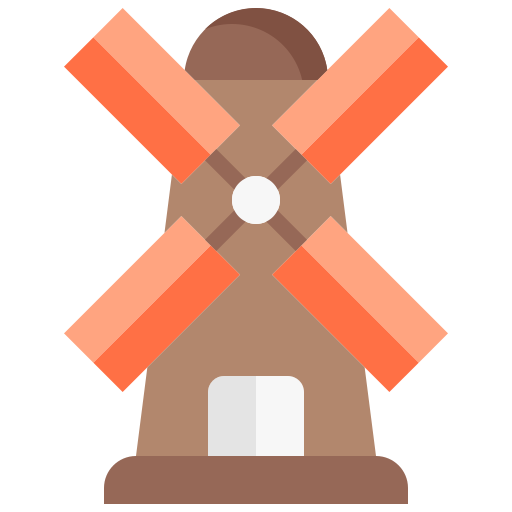Windmill Justicon Flat icon