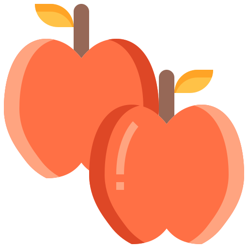 jabłko Justicon Flat ikona