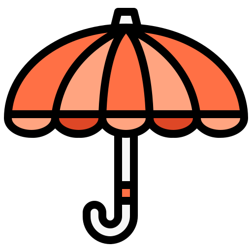 Paraguas Justicon Lineal Color icono