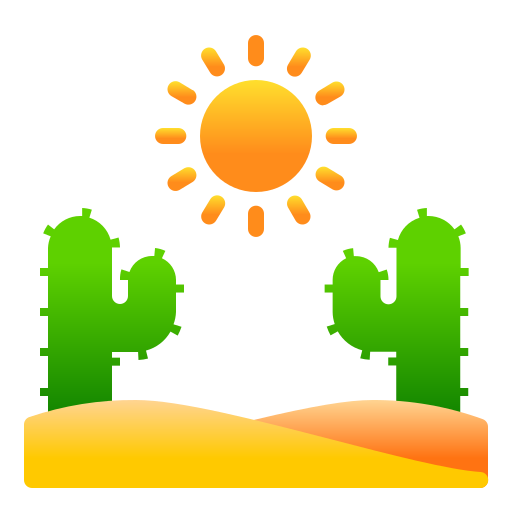 Desert Andinur Flat Gradient icon