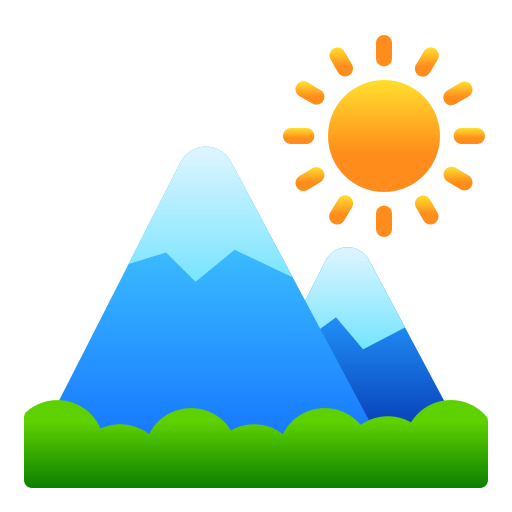 Montaña Andinur Flat Gradient icono