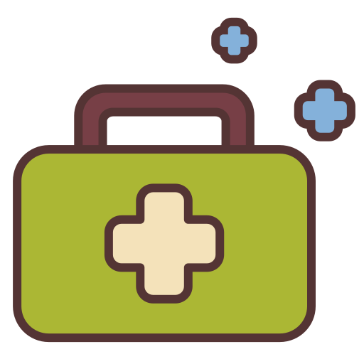 First aid kit Victoruler Linear Colour icon