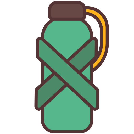 Water bottle Victoruler Linear Colour icon