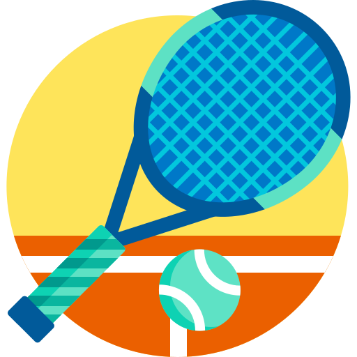 Tenis Detailed Flat Circular Flat icono