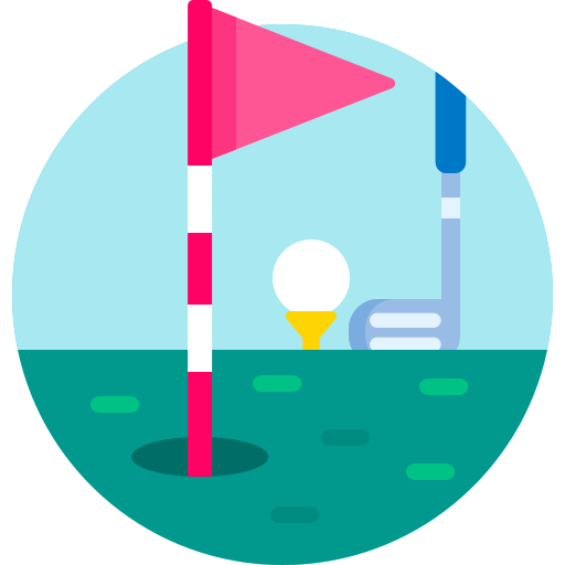 golf Detailed Flat Circular Flat ikona