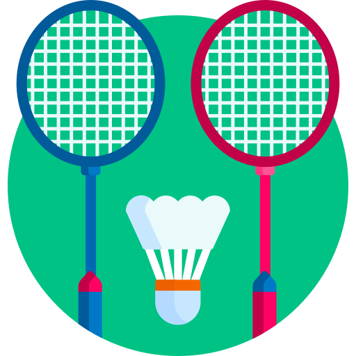 Badminton Detailed Flat Circular Flat icon