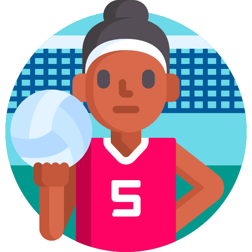 Volleyball Detailed Flat Circular Flat icon