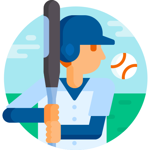 Бейсбол Detailed Flat Circular Flat иконка