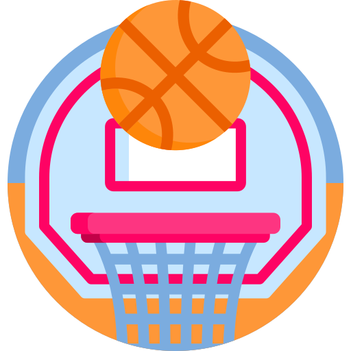 Basketball Detailed Flat Circular Flat icon